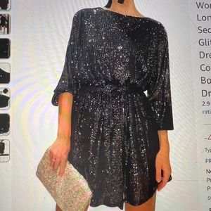 Sequined mini dress